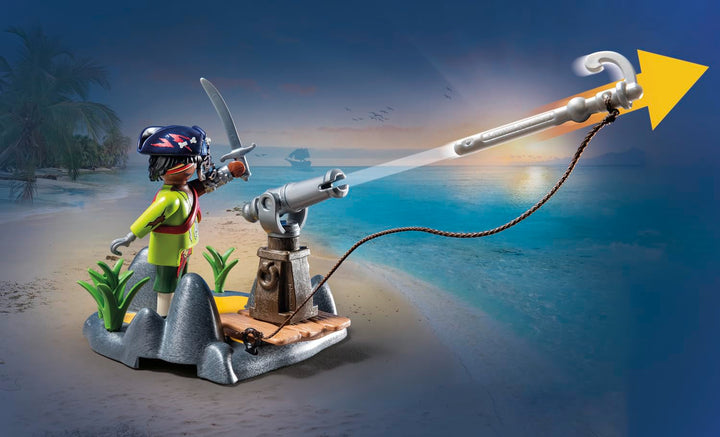 Playmobil 71532 Pirates: Battle with the Giant Crab - Fantasy Pirate Playset for Kids 4+