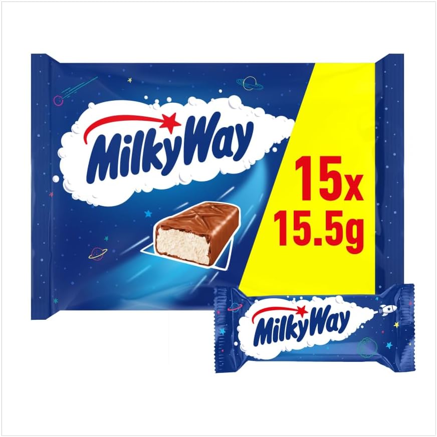Milky Way Fun Size Chocolate Bars - Halloween Party Bag Filler, 15.5 oz Multipack 1