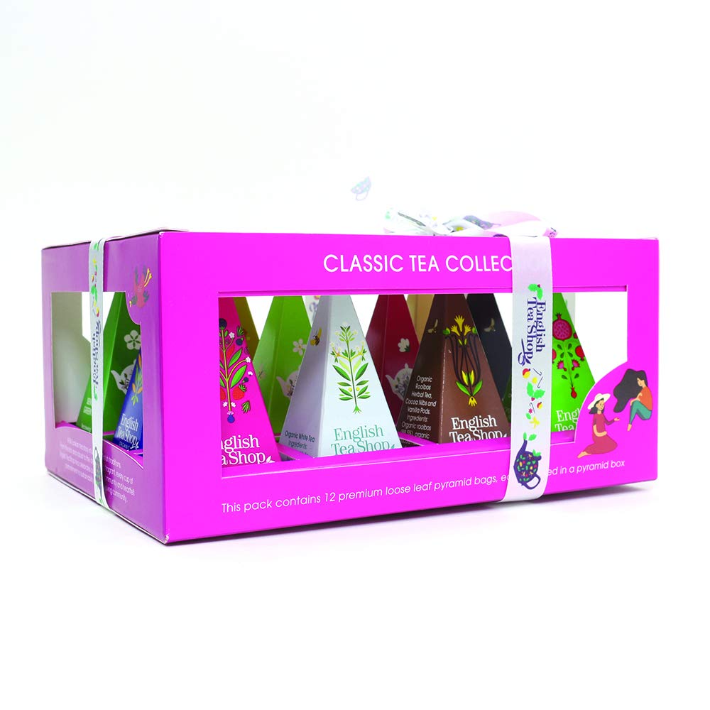 English Tea Shop Organic Classic Tea Collection Prism - 12 Pyramid Tea Bags 4