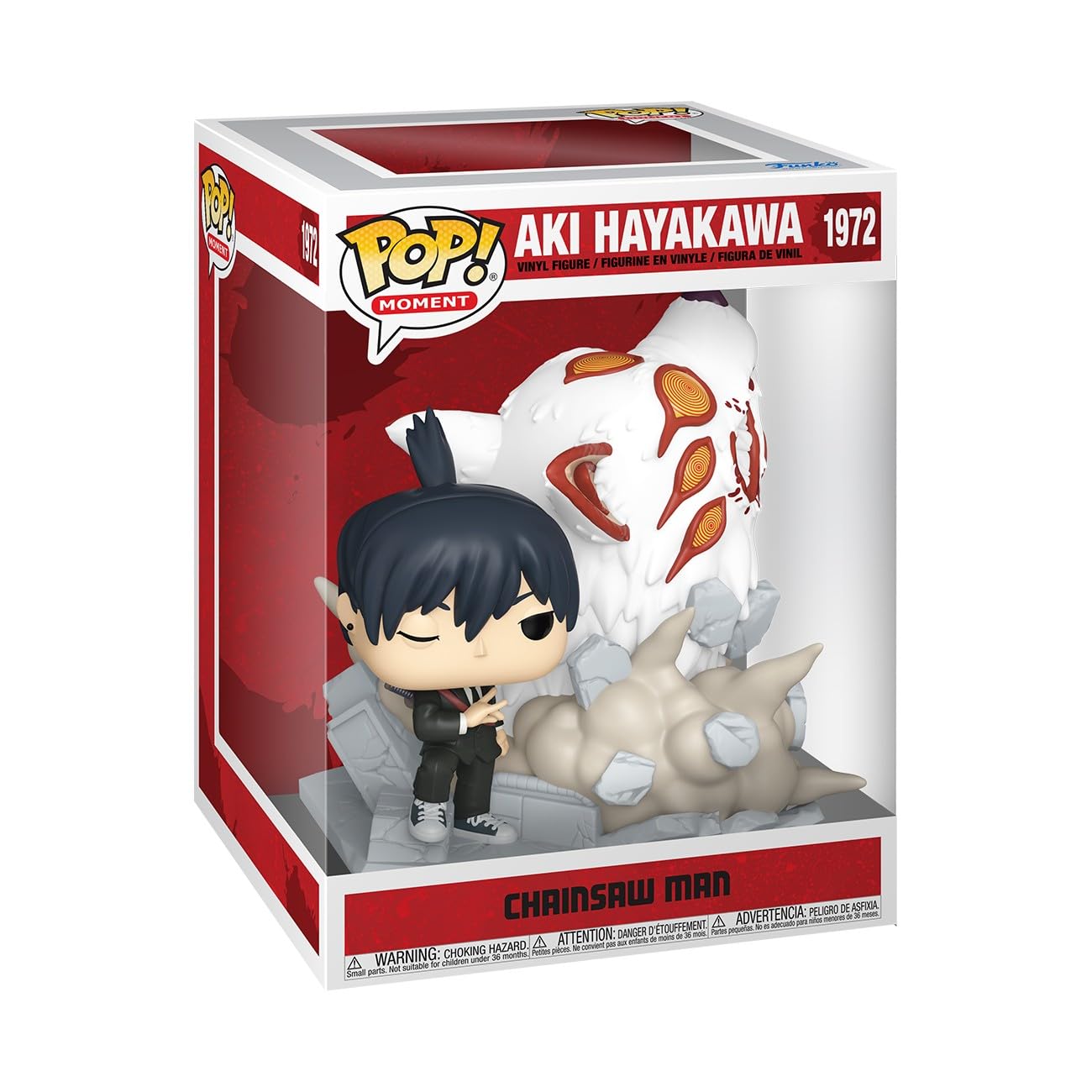 Funko Pop! Moments: Chainsaw Man - Aki Hayakawa (Fox Devil) Vinyl Figure