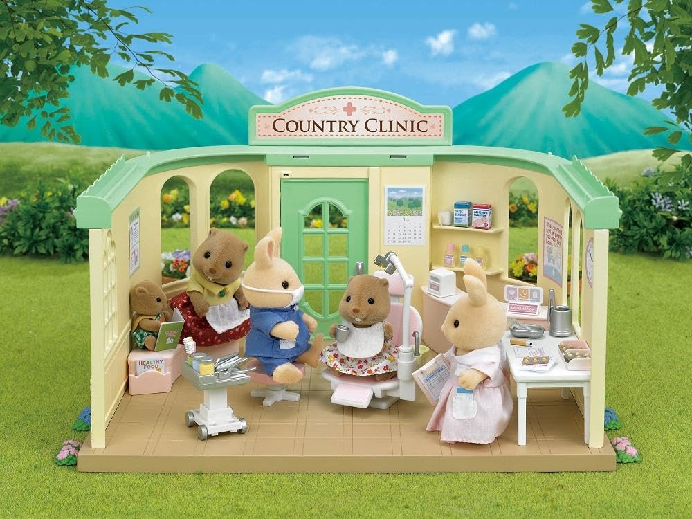 Sylvanian Families Country Dentist Set - Role Play Toy for Ages 3-10