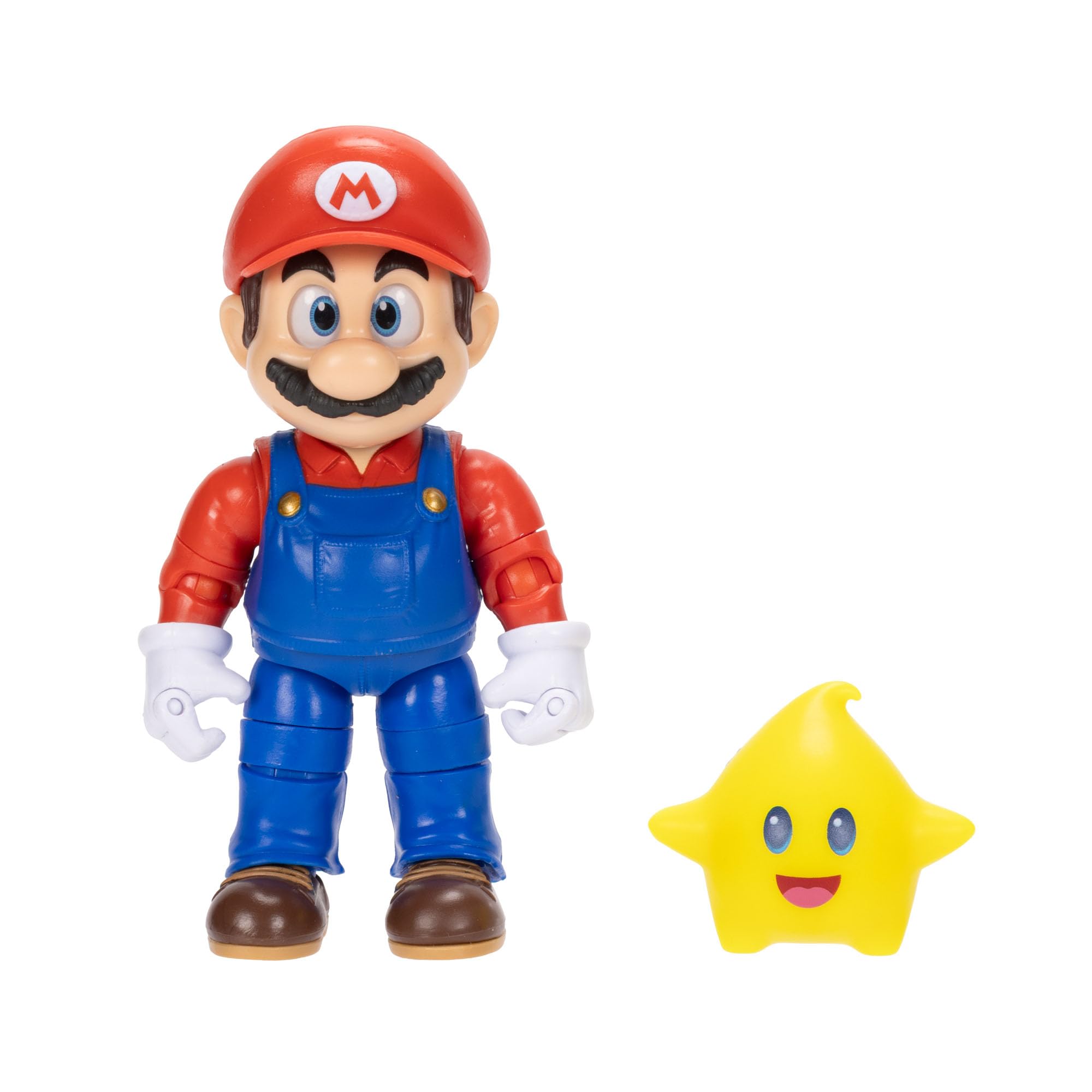 Jakks Pacific Super Mario Galaxy Movie Mario Action Figure | 5-inch | Glow in the Dark Luma Accessory