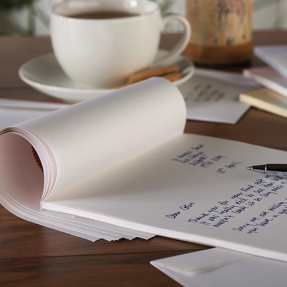 Basildon Bond Writing Pad - 40 Sheets White Paper | 137 x 178 mm Duke Size 3