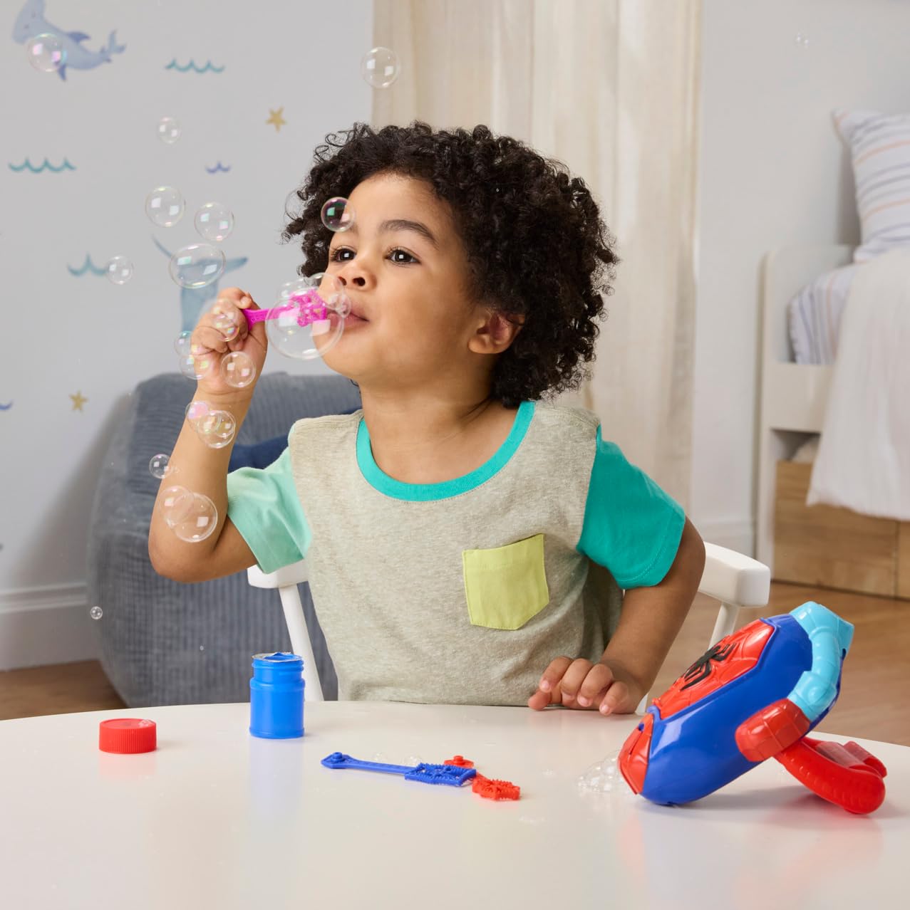 Spidey and His Amazing Friends Water-Webs Bubble Slinger Electronic Toy - Ages 3+ 16