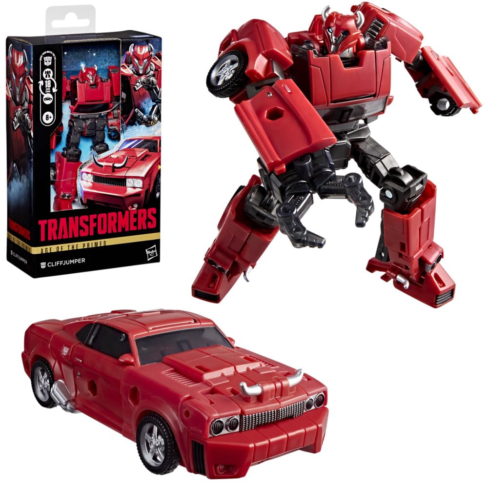 Transformers Age of the Primes Cliffjumper Deluxe Class Action Figure | 12.5-cm Robot Mode | 18 Steps Conversion 3