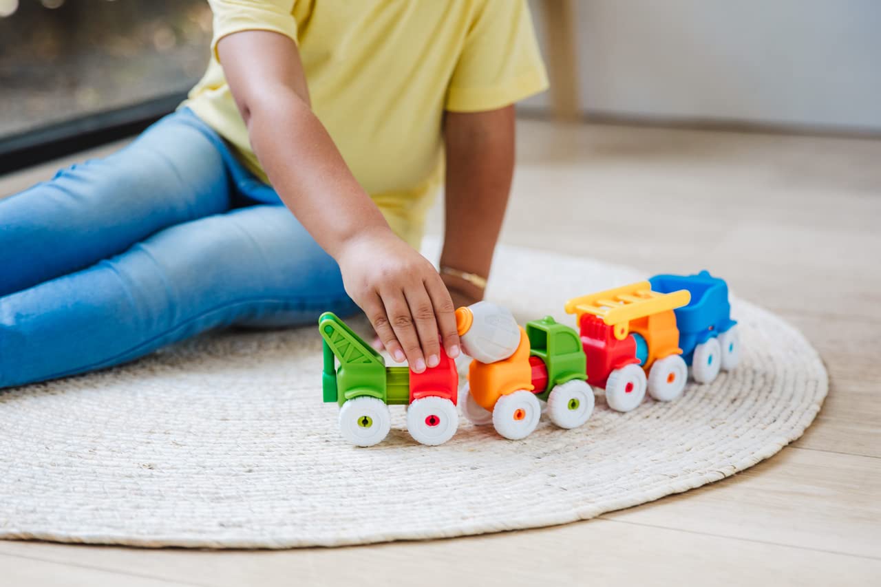 SMARTMAX My First Vehicles Magnetic Discovery Play Set | 13 Pieces | Ages 1-5 Years 5