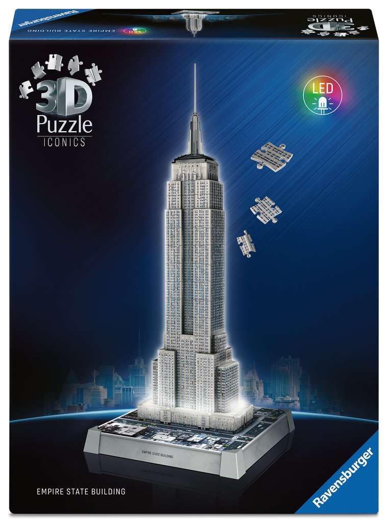 Ravensburger Iconics Empire State Building Light-Up 3D Puzzle - 216 Pieces