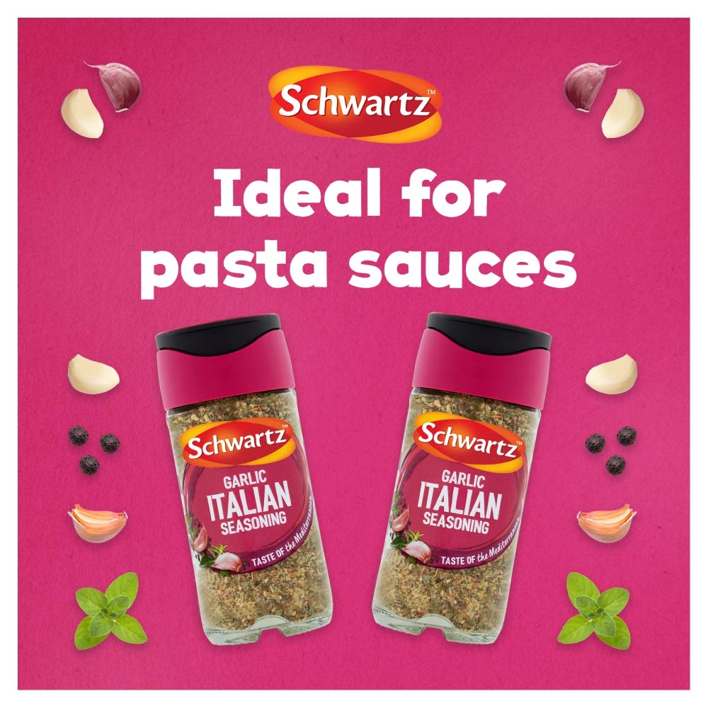 Schwartz Garlic Italian Seasoning Powder - 43g Jar, Pack of 6 | Mediterranean Taste 4