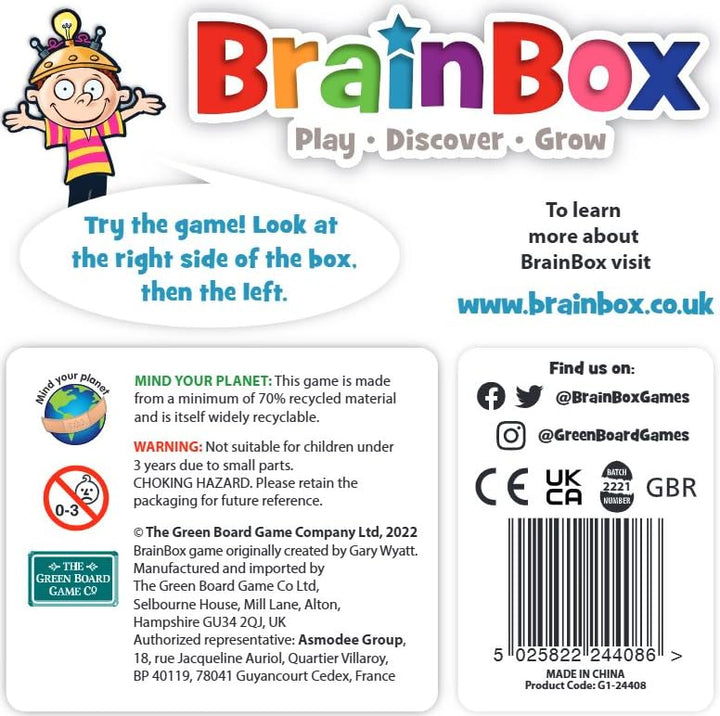 Brainbox British History Card Game - 54 Cards, 432 Questions, Ages 8+
