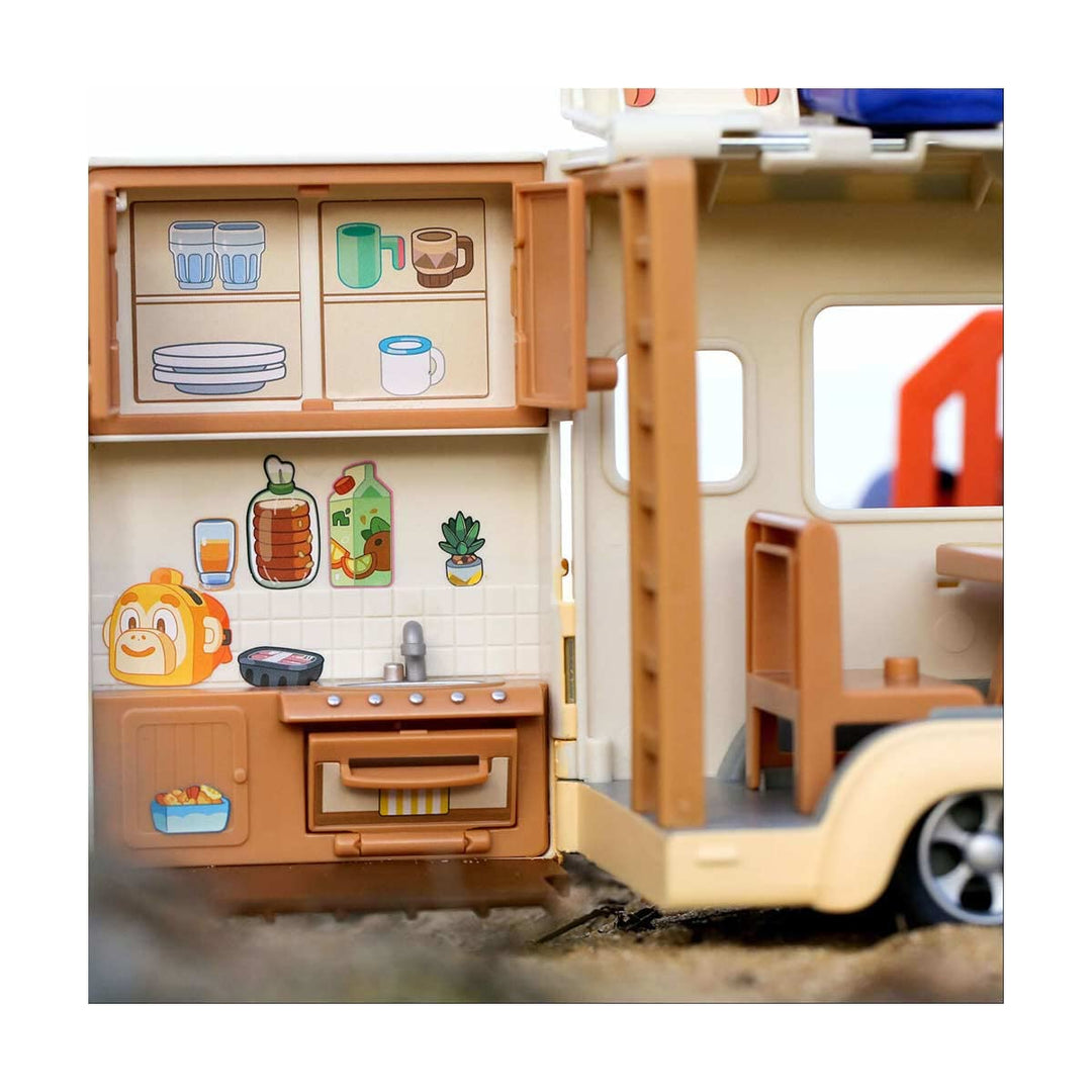 Bluey's Caravan Adventures Playset - Transforming Playset with Figure & Accessories