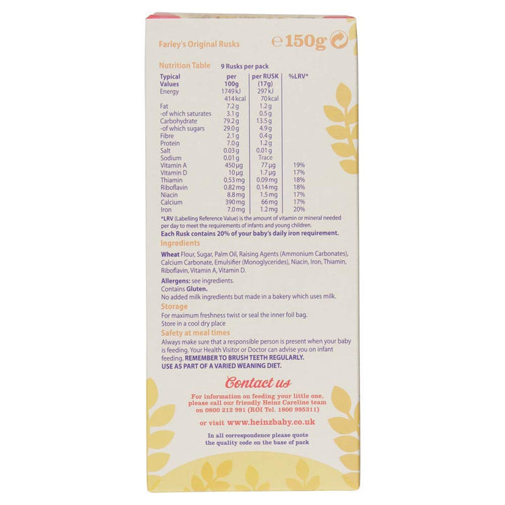 Heinz Farley's Original Rusks 150g