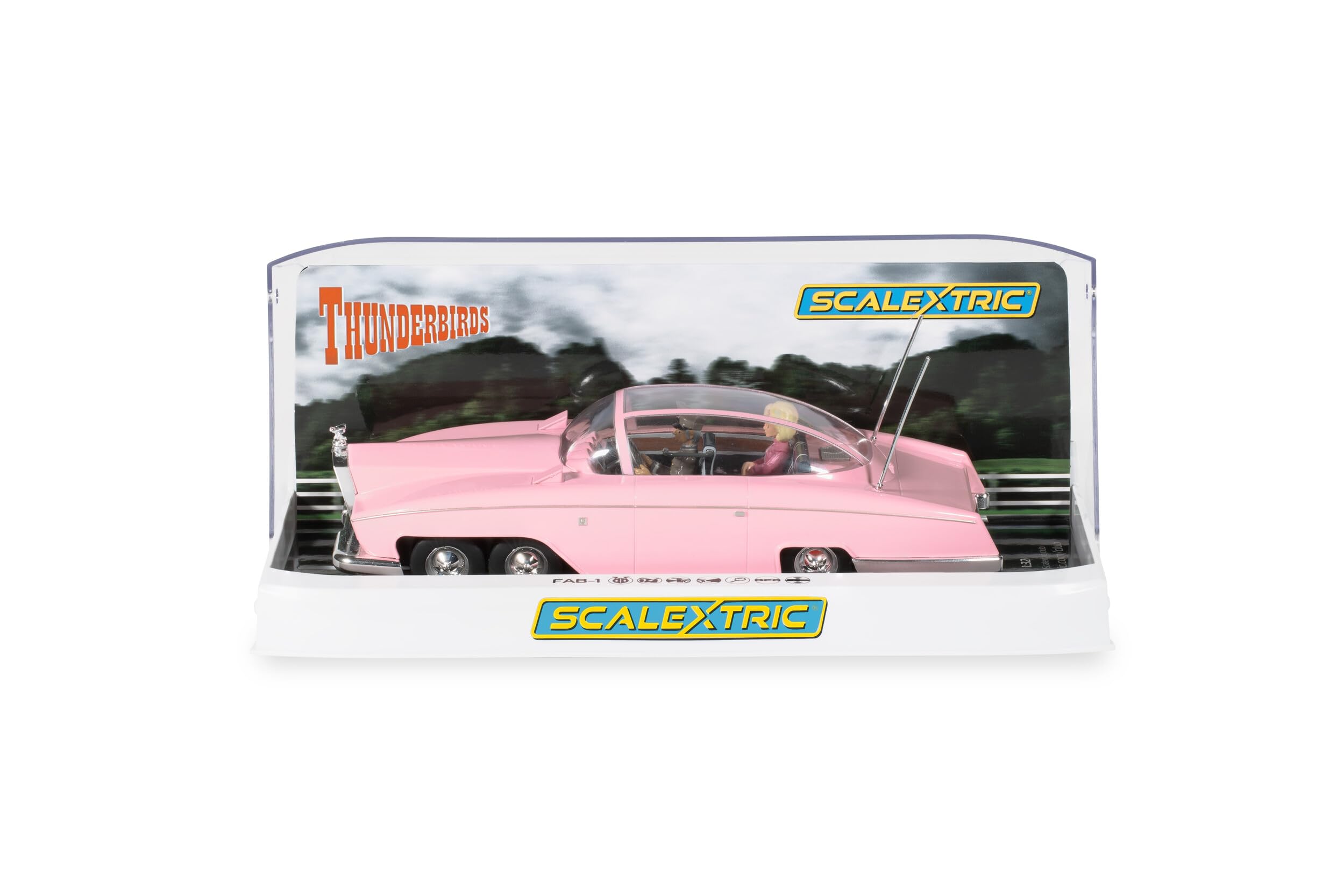 Scalextric C4479 Thunderbirds FAB-1 Slot Car | 1:32 Scale | Pink 8