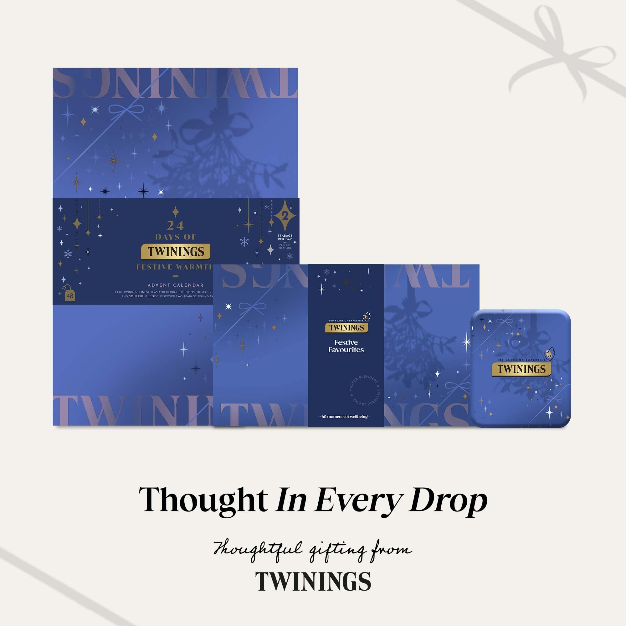 Twinings Festive Limited Edition Pocket Tea Tin with Superblends Sleep & Glow 2