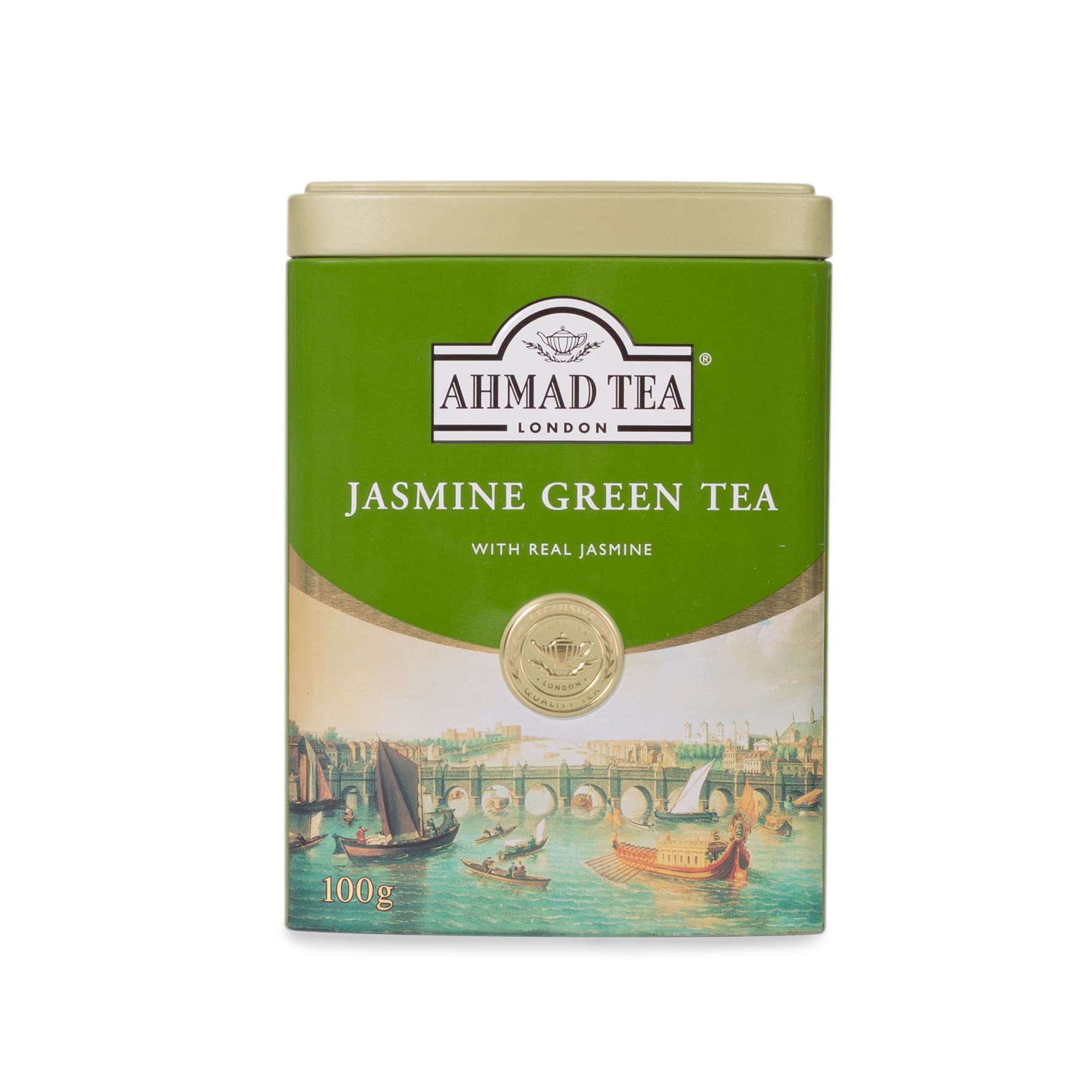 Ahmad Tea English Scene Jasmine Green Tea Loose Leaves | 100g Caddy | Immunity & Heart Health Support 1