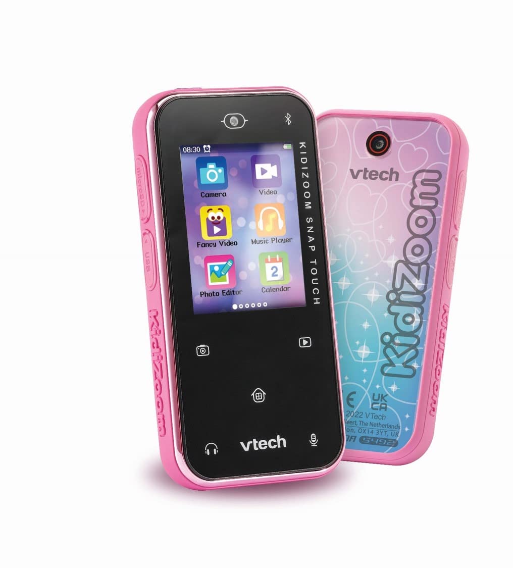 VTech KidiZoom Snap Touch Pink - 5MP Camera Kids Toy with Touchscreen & Games 1