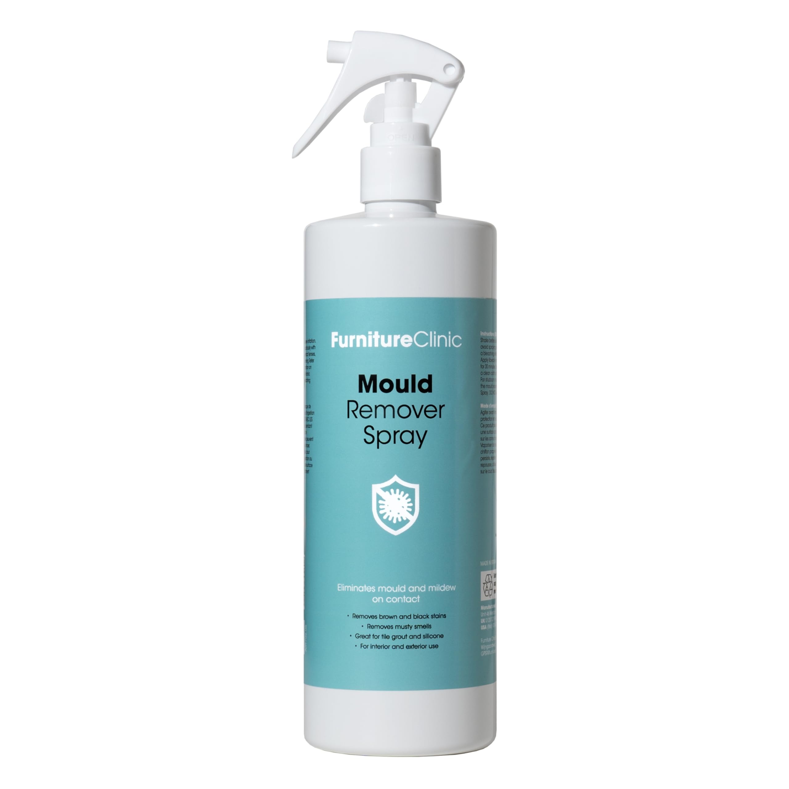 Furniture Clinic Bathroom Mould Remover Spray - Kills Black Mould & Mildew | 500ml Liquid