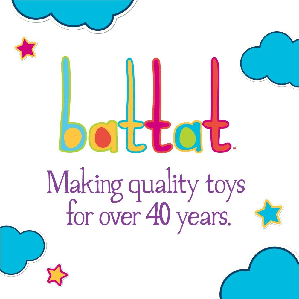 Battat 3 Car Garage Shape Sorter Toy - Educational Playset for Toddlers 12 Months & Up