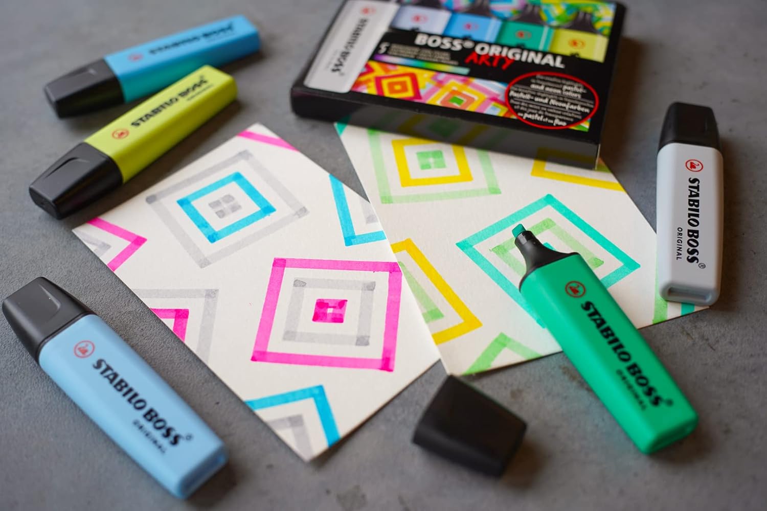 Highlighter - STABILO BOSS ORIGINAL ARTY - Deskset of 23 - Assorted Colours 6
