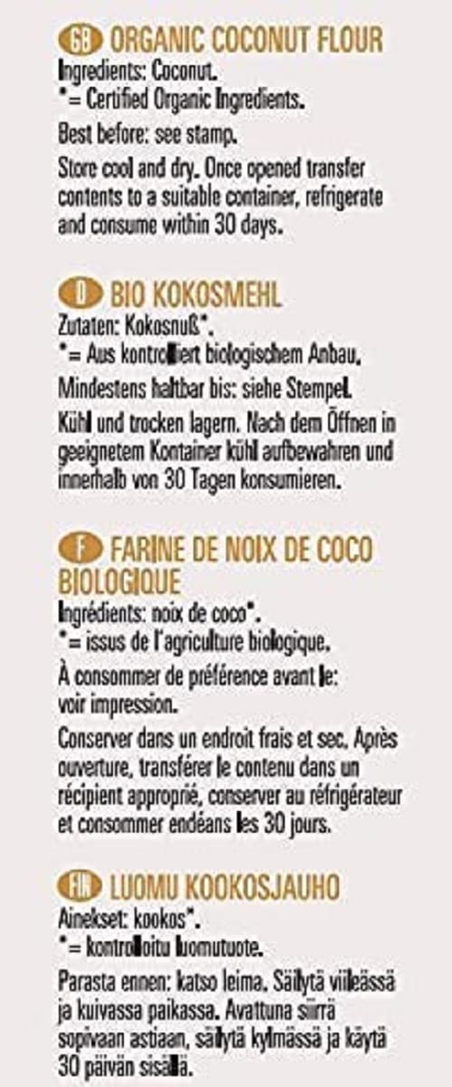 Biona Organic Coconut Flour, 500g 3