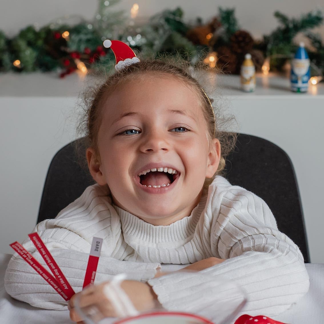 Talking Tables Christmas Family Bingo Game with Festive Red, Green, Gold & Silver Design