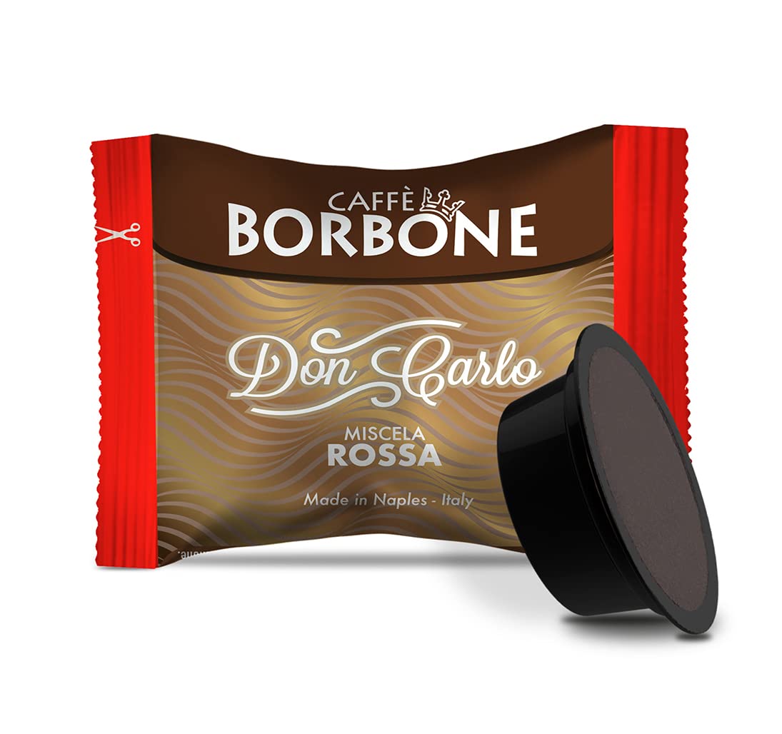 Caffè Borbone Don Carlo Red Coffee Blend - 100 Capsules for Lavazza A Modo Mio Machines 1