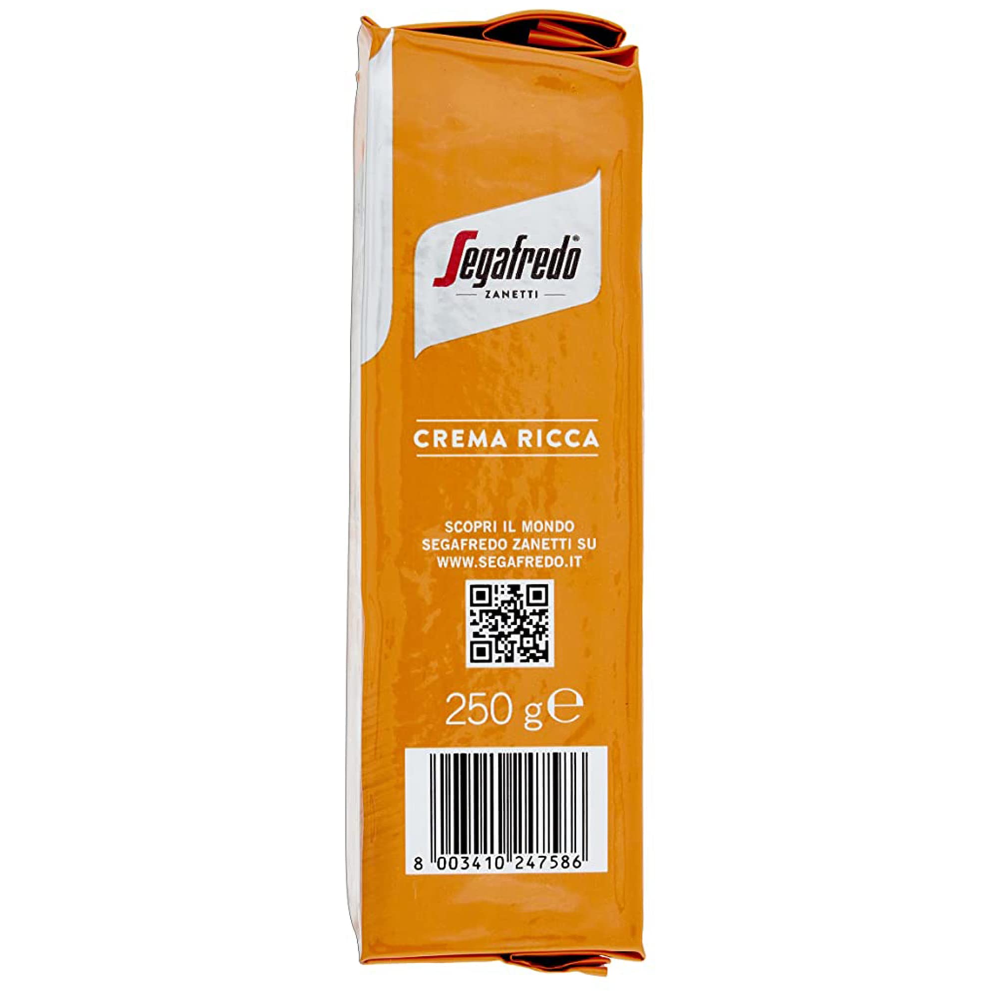Segafredo Zanetti Ground Coffee Crema Ricca - Medium Roast, Intense Flavor | 4 x 250g Pack 5