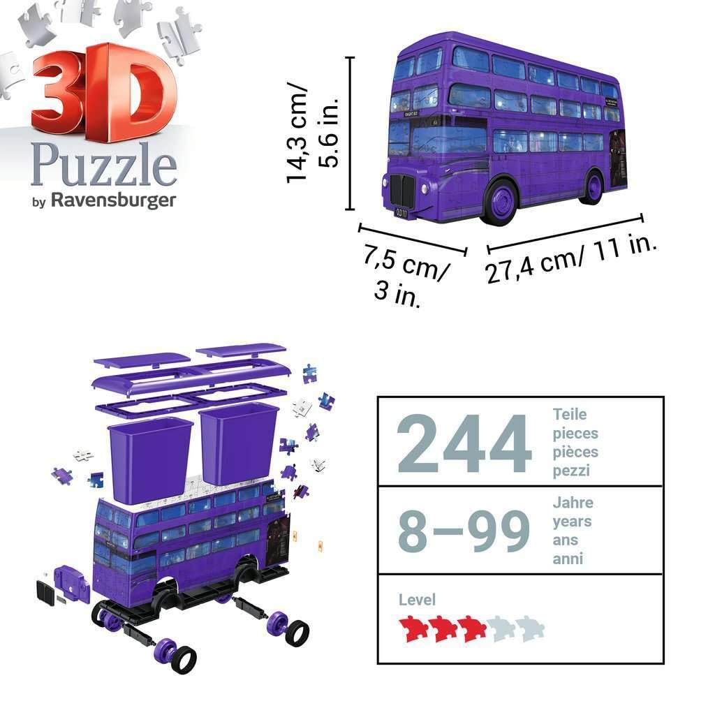 Ravensburger Harry Potter Knight Bus 3D Jigsaw Puzzle - 216 Pieces 5