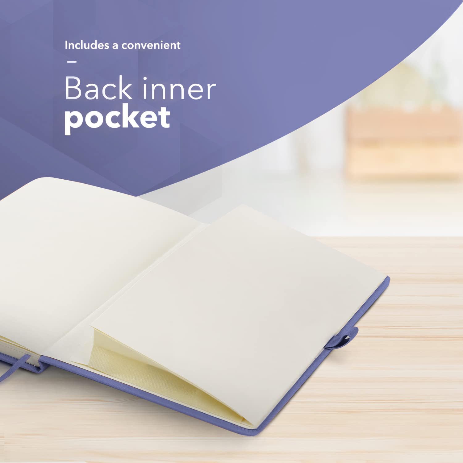 delka A4 Notebook - 220 Pages | Vegan Leather Hard Cover | Purple | 70gsm Ruled Pages 7