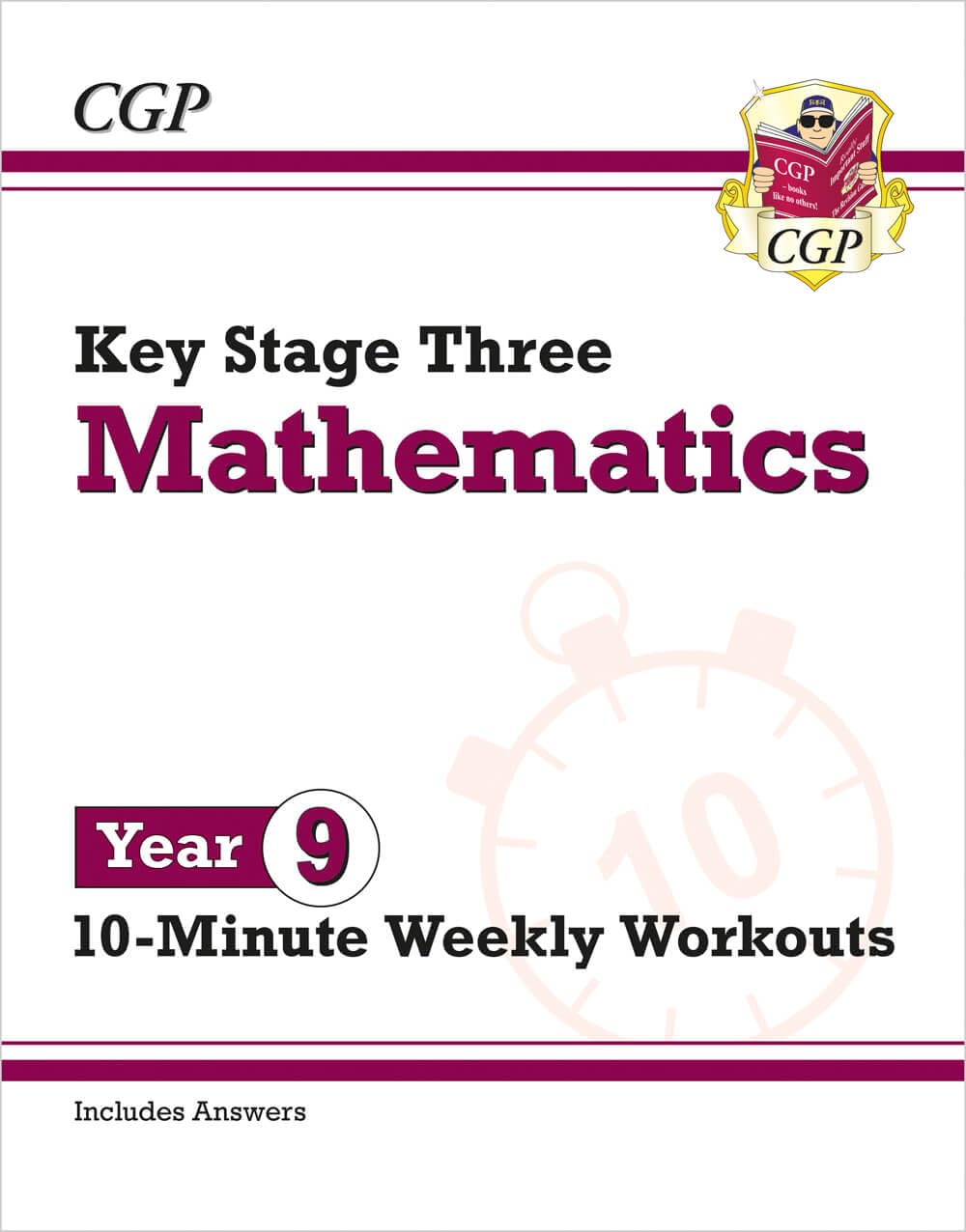 CGP New KS3 Maths 10-Minute Weekly Workouts - Year 9 | Paperback | 88 Pages