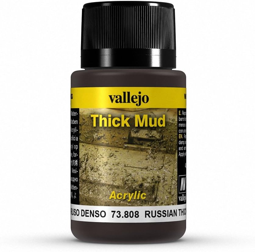 Vallejo Weathering Effects - Russian Thick Mud Weathering Effect Bottle (40 ml)