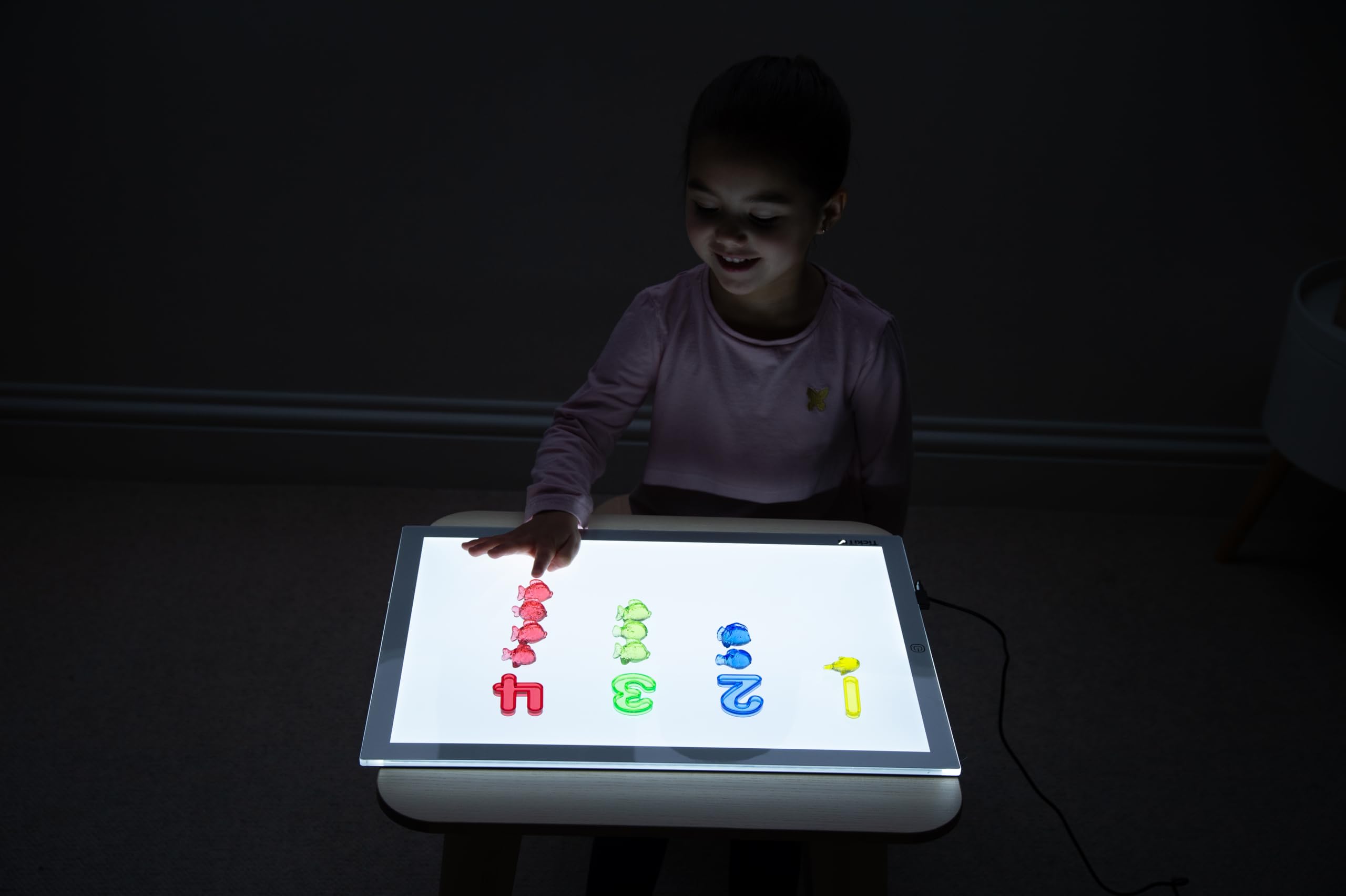 tickit 73141 Translucent Numbers - Colourful Acrylic Set for Light Box & Sensory Play | Ages 3+ 6