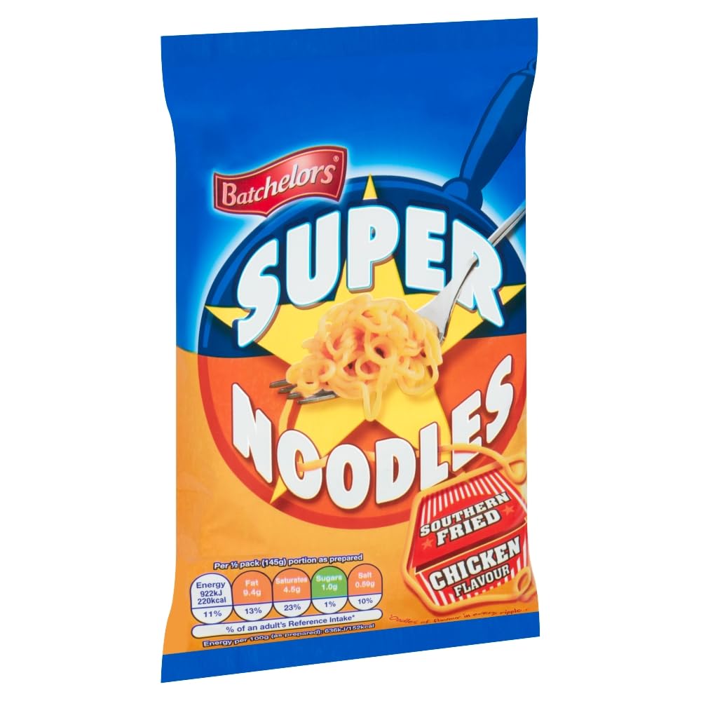 Batchelors Super Noodles Southern Fried Chicken Flavour Instant Snack 90g 4