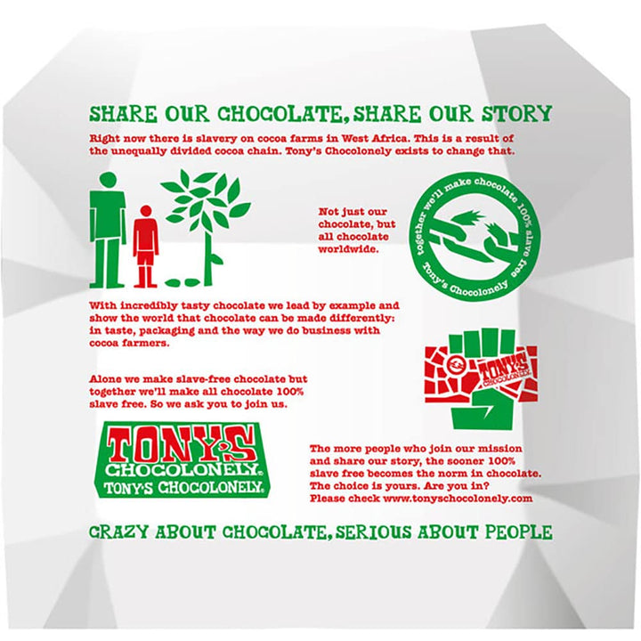 Tony's Chocolonely Milk Chocolate with Hazelnuts - 180g, Fairtrade Belgian Chocolate Bar, Vegetarian Snack