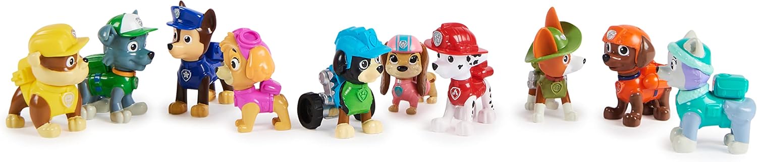 Paw Patrol 10th Anniversary All Paws On Deck Toy Figures Gift Pack - 10 Collectible Action Figures for Kids 2