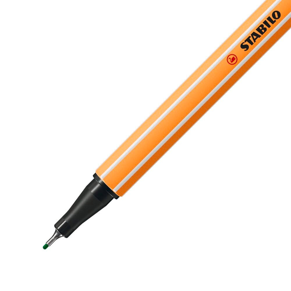 STABILO point 88 Fineliner - 0.4mm Line Width | Pack of 10 Assorted Colours | Metal-Cased Tip 3