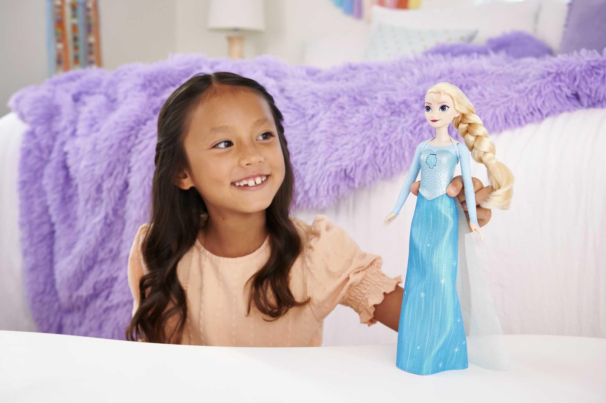 Mattel Disney Frozen Singing Elsa Fashion Doll - Sings 'Let It Go' in 4 Languages | 30cm Tall | Ages 3+