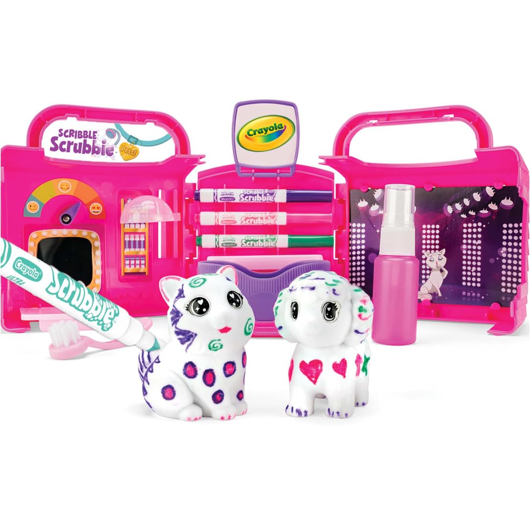 CRAYOLA Scribble Scrubbie Pets Beauty Salon Playset | Washable Toy | Ages 3+ 1