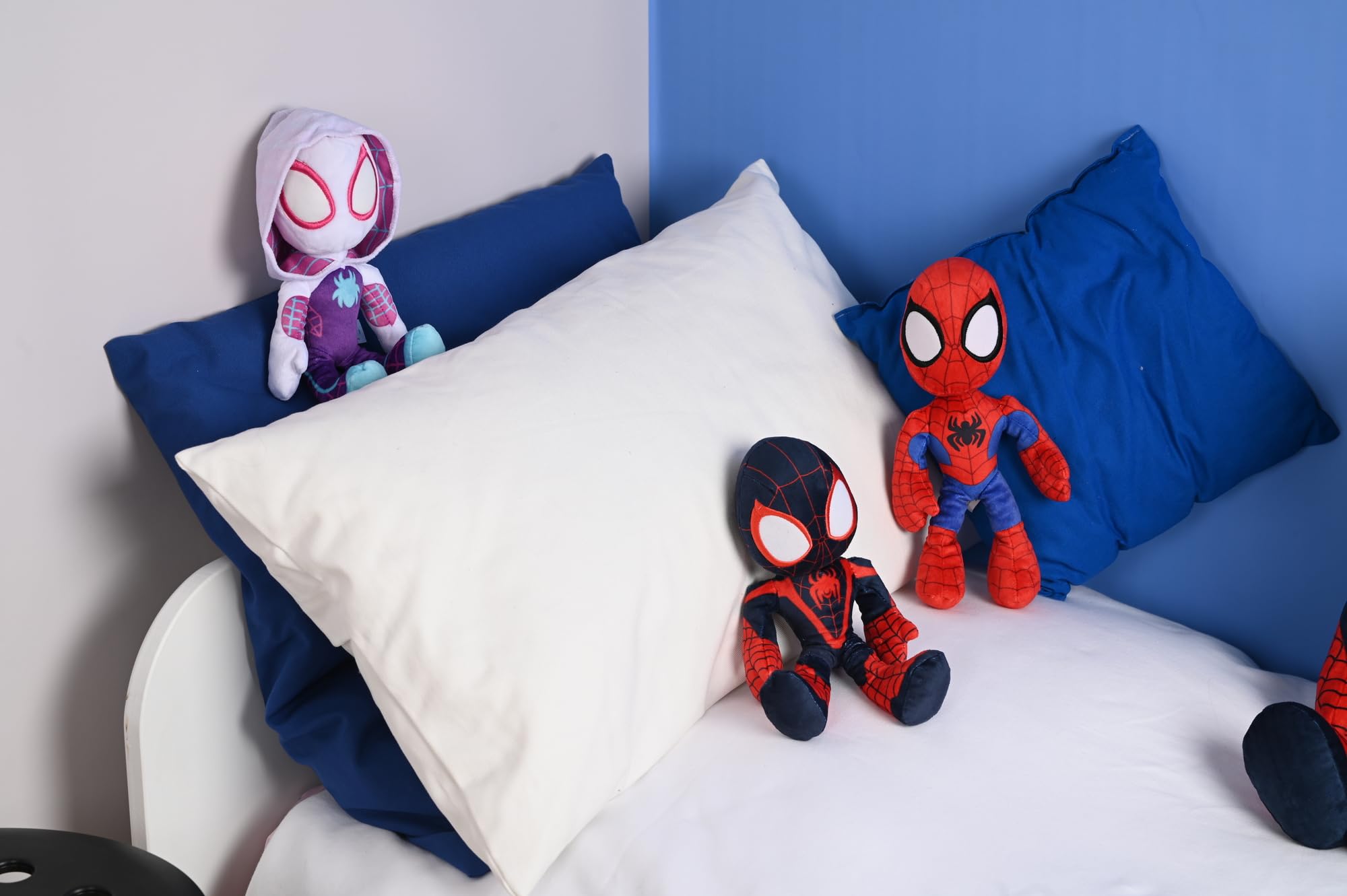 Disney 6315875812X12 25cm DAR Spiderverse Miles Morales Action Figure 25 cm Soft Toy with Glow in The Dark Eyes, One Size 3