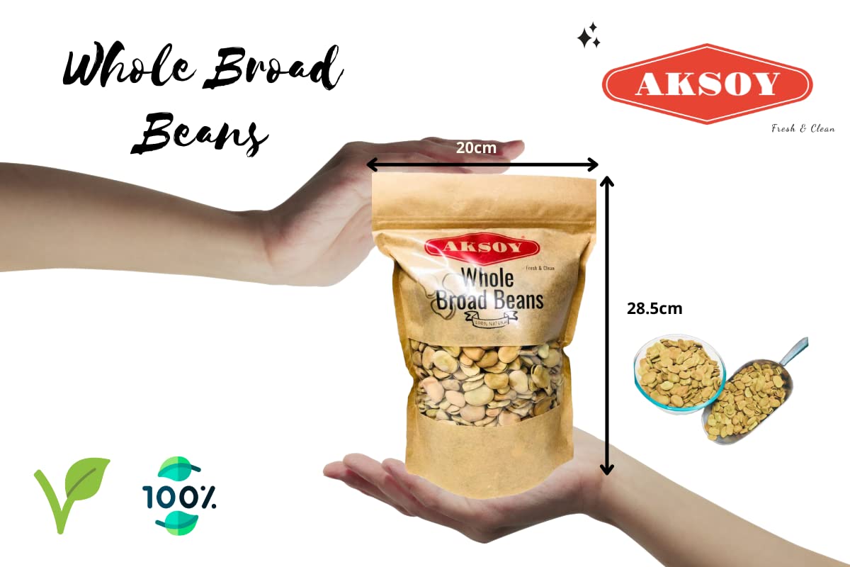AKSOY Whole Broad Beans 1.25KG – Dried Legumes for Soups, Stews, Salads & Curries 14