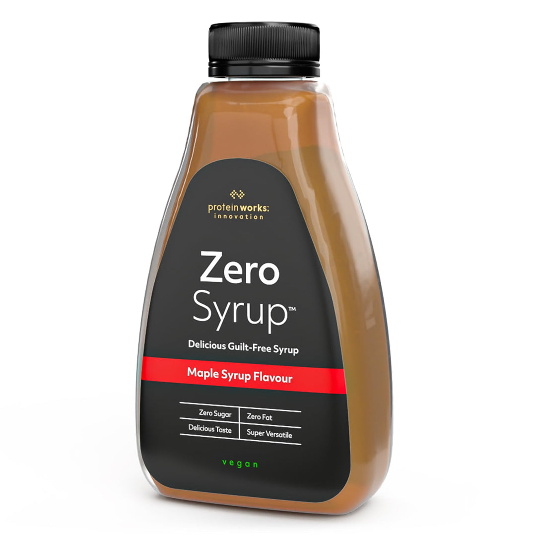 Protein Works Zero Syrup 425ml - Maple Flavour, Sugar-Free, Fat-Free, Low-Calorie Dessert Topping
