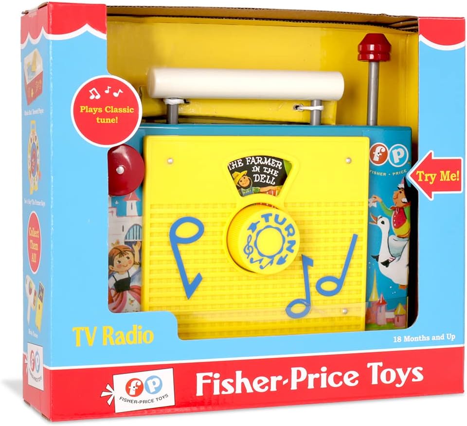 Fisher Price Classics | TV Radio | Interactive Toy for Pretend Games and Role Play, Classic Preschool Toy with Retro-Style Packaging, Suitable for Boys and Girls