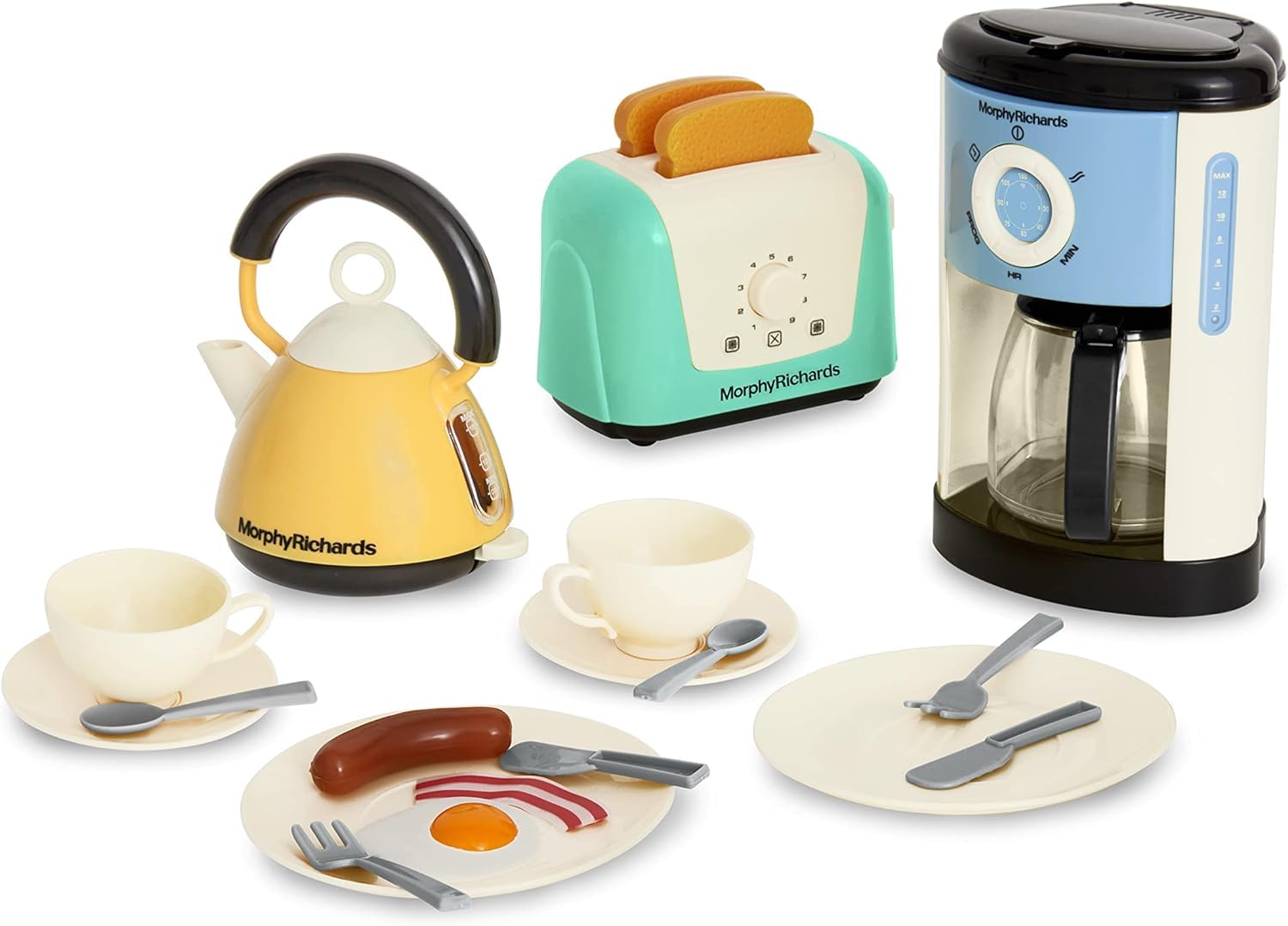 Casdon Morphy Richards Kitchen Set - Toy Appliances with Toaster, Kettle, Coffee Maker | Pastel | Ages 3+ 1