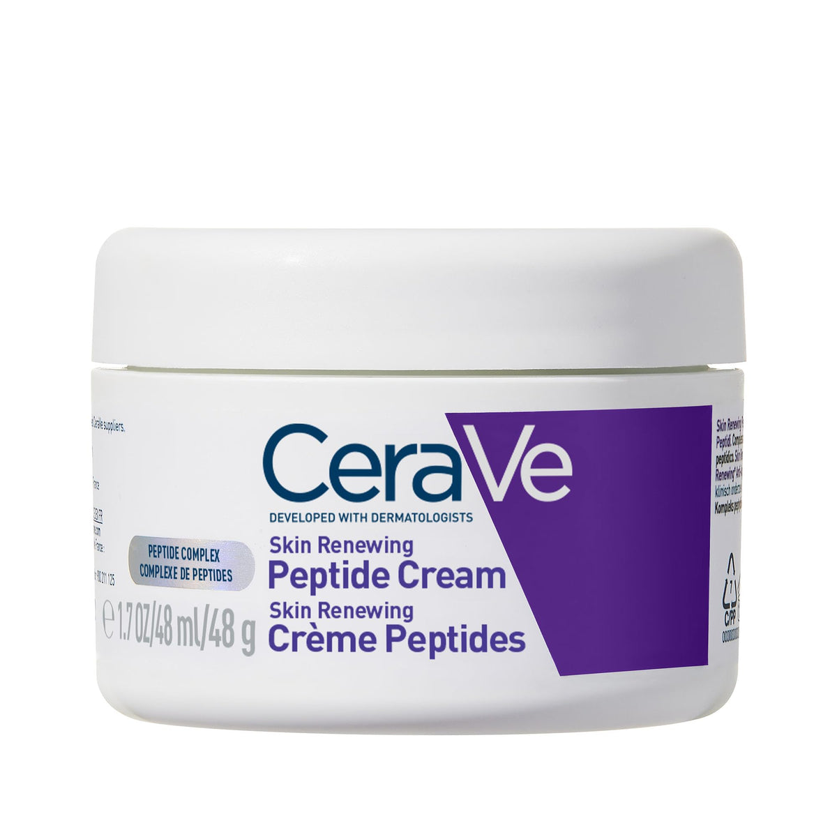 CeraVe Skin Renewing Peptide Moisturiser - Anti-aging Face Cream, Fragrance Free, 48 ml
