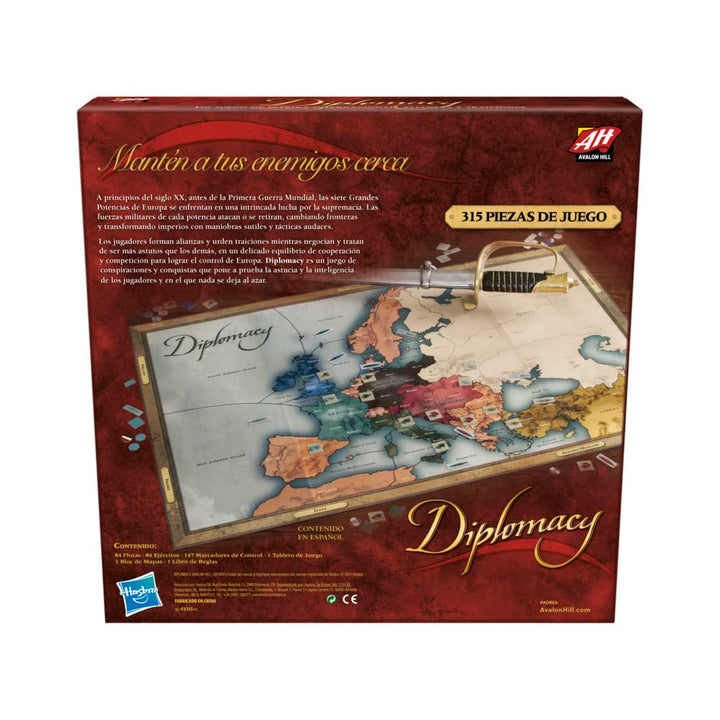 Avalon Hill Diplomacy Board Game, Multicoloured