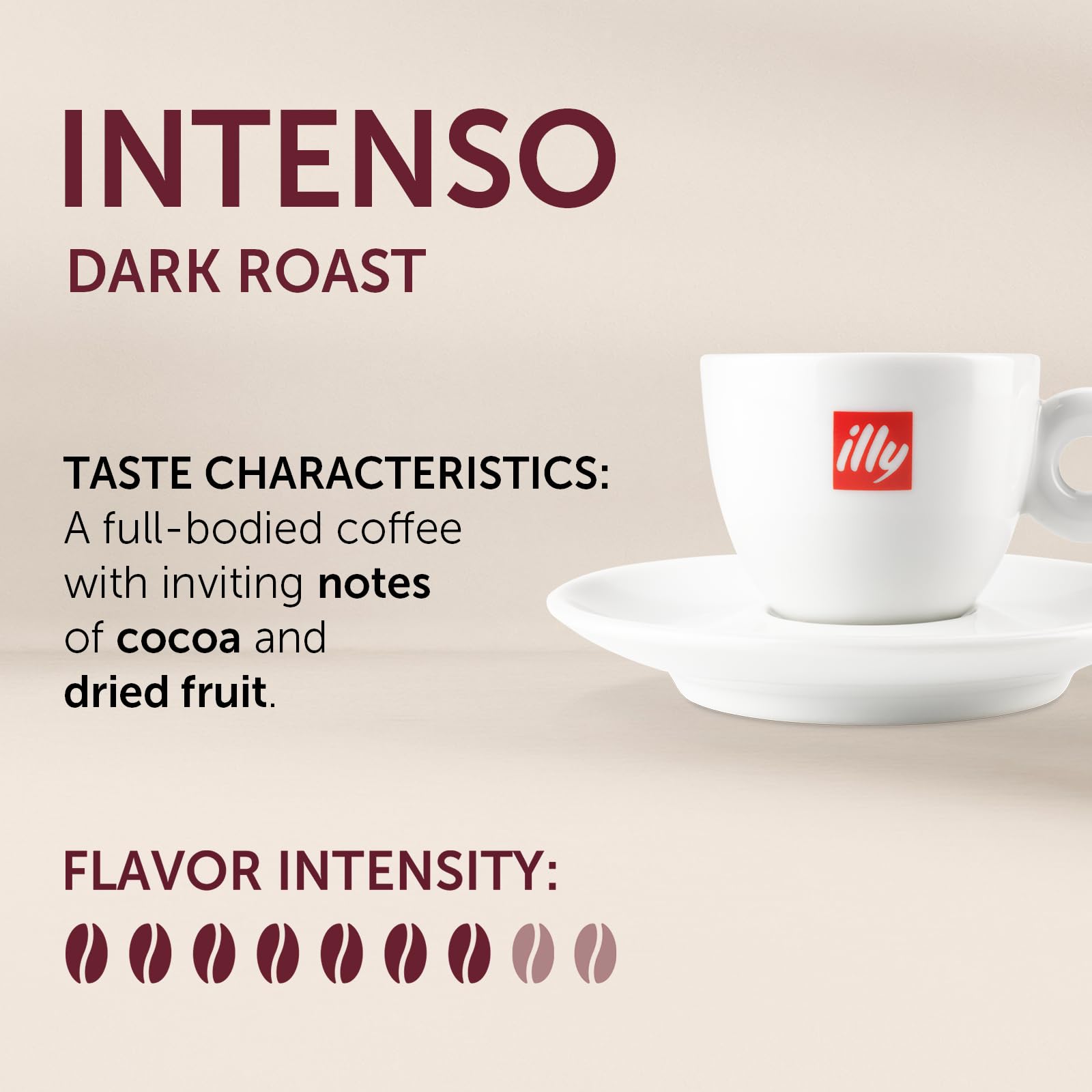 illy Coffee Nespresso Compatible Capsules - Intenso Roast, 100% Arabica, Aluminium | 10 Count