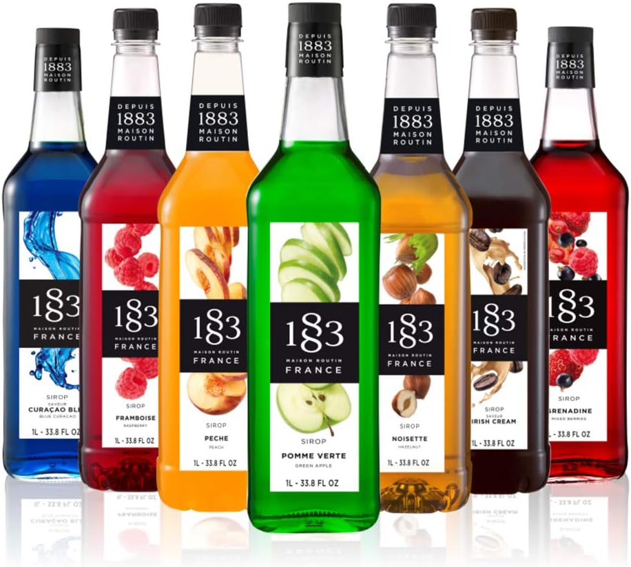 1883 Maison Routin Almond Syrup - Premium Beverage Syrup 1000ml