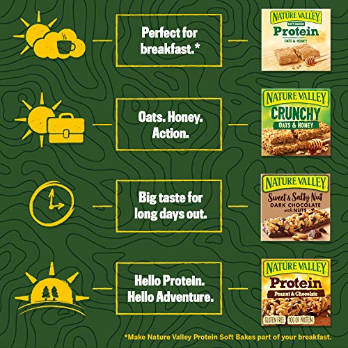 Nature Valley Protein Salted Caramel Nut Gluten Free Cereal Bars 12 x 40g 12