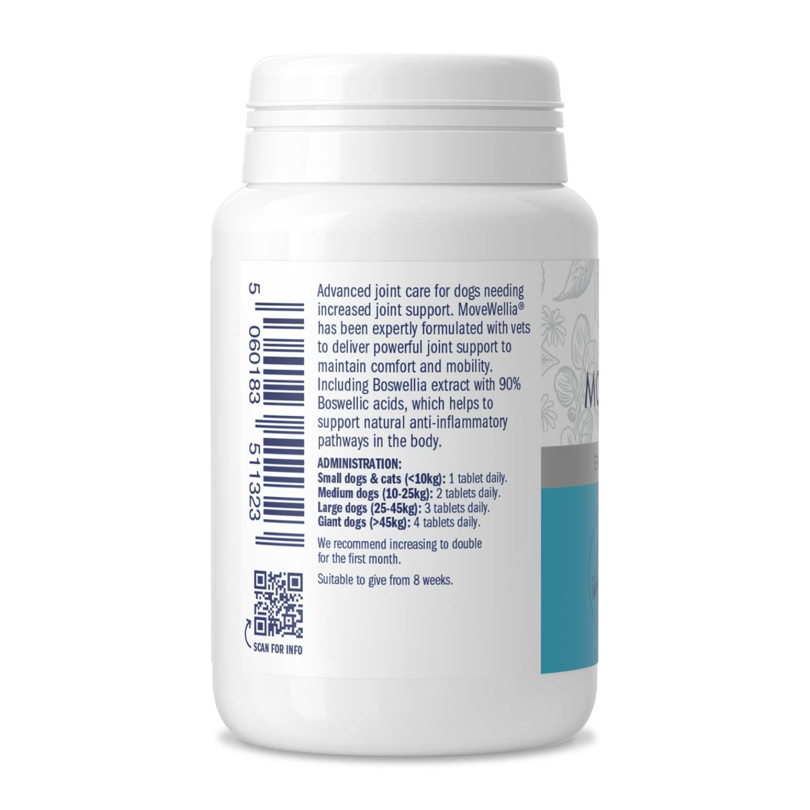 DORWEST HERBS MoveWellia Joint Care Supplement for Dogs and Cats - 100 Tablets 7