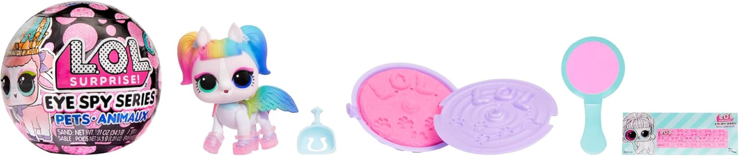 L.O.L. Surprise! Eye Spy Series Pets - 8-Piece Collectible Doll Set with Colour Change Features 1