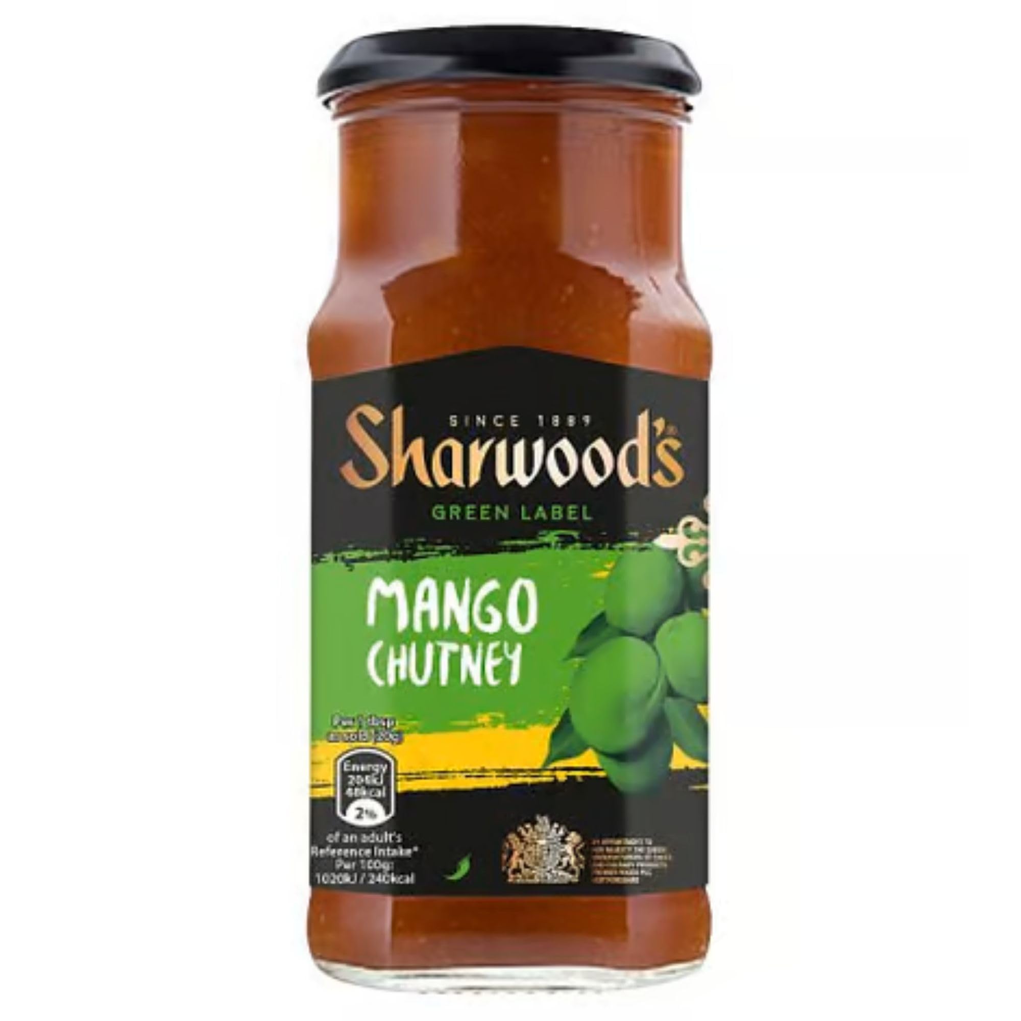 Sharwood's Indian Green Label Mango Chutney – Sweet & Tangy Indian Condiment, 227g Jar 3